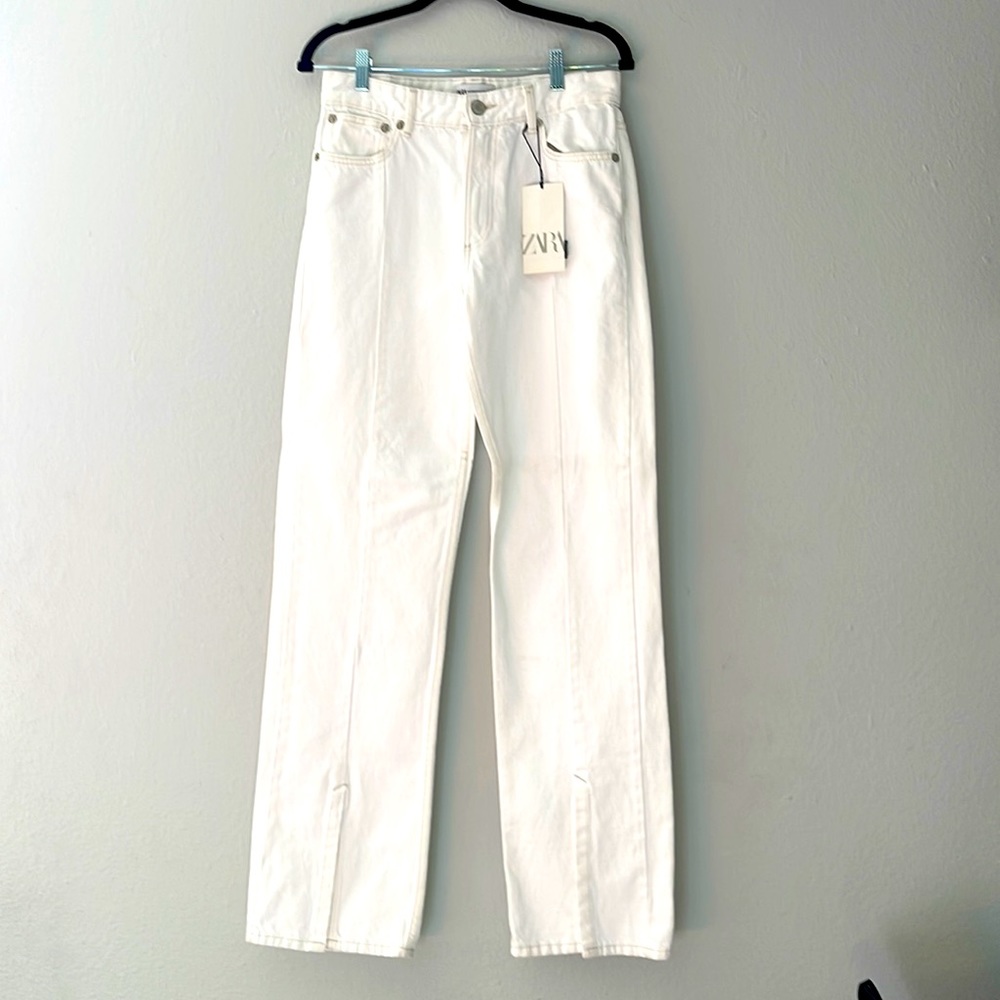 Zara white jeans
